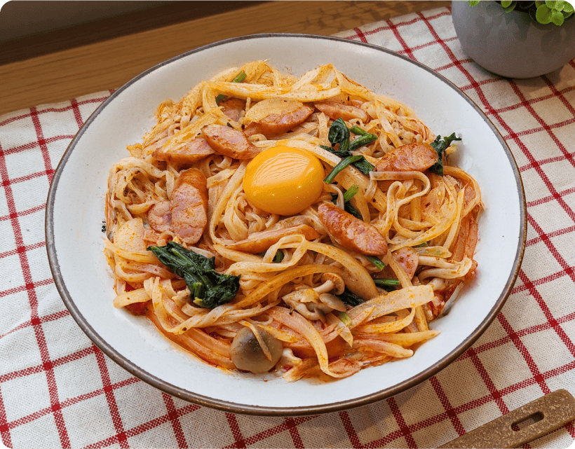 ロゼ辛麺ピー