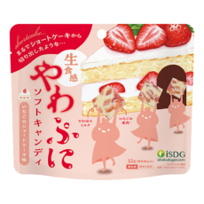 やわぷにソフトキャンディ　いちごのショートケーキ味